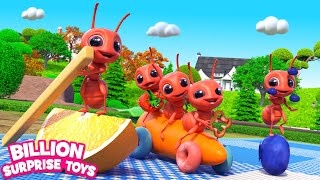 Ants march together to gather food  Funny stories and songs [upl. by Adnyleb]