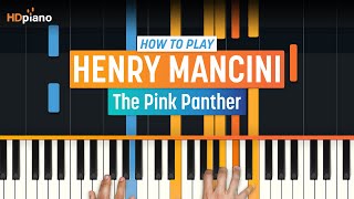 How to Play quotThe Pink Pantherquot by Henry Mancini  HDpiano Part 1 Piano Tutorial [upl. by Frame453]