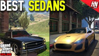 Top 10 Fastest Sedans In GTA Online 2022 [upl. by Odlonyer]