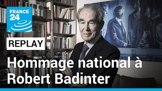 REPLAY  Hommage national à Robert Badinter • FRANCE 24 [upl. by Eahs]