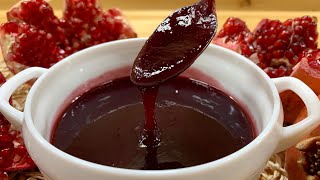 Homemade Pomegranate Molasses Recipe  Sugar Free Pomegranate Molasses  Rob e Anar [upl. by Hluchy]