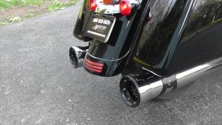 Cobra RacePro Slip ons  2017 Harley Davidson Touring Sound amp Review [upl. by Acirrehs]