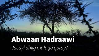 Abwaan Hadraawi  Jacayl Dhiig Malagu Qoray” [upl. by Aiekahs22]