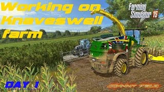 fs15 Working on knaveswell farm day 1 live stream [upl. by Maretz]