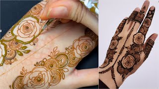 Easy Mehndi Design For upcoming occassion  Mehndi By Hayat inspired [upl. by Edmead]