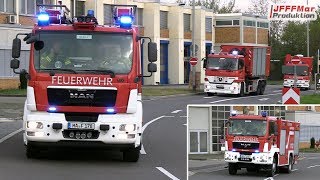 Erweiterter Gefahrstoffzug BF Mannheim FW Süd mit Gong  Durchsage [upl. by Herrle]