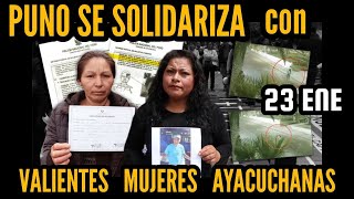 SOLIDARIDAD DE AYMARAS Y QUECHUAS DESDE PUNO CON HILARIA AYME Y RUTH BÁRCENA VALIENTES AYACUCHANAS [upl. by Jamilla323]