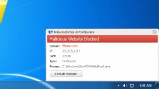 How to remove Malicious Website Blocked fffseecom Outbound pop ups [upl. by Anerres688]