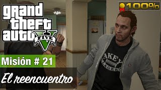 Grand Theft Auto 5  Misión 21  El reencuentro Medalla de Oro  100 [upl. by Eseila]