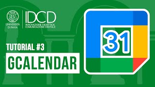 Tutorial Google CALENDAR  Google Workspace KIRO  Università di Pavia [upl. by Secor]