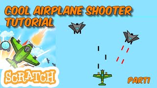 How to Make a cool Airplane Shooter Game in Scratch 30 part1 movements and bullets [upl. by Didi]