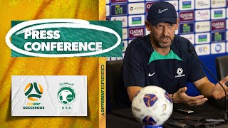 LIVE Tony Popovic and Jackson Irvine  Prematch press conference v Saudi Arabia [upl. by Stolzer]