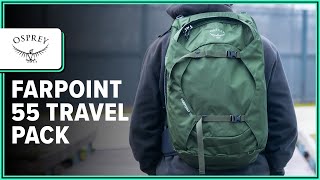 Osprey Farpoint 55 Travel Pack Review 2 Weeks of Use [upl. by Arag428]