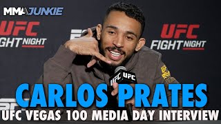 Carlos Prates Thinks Randy Brown Was Easy Money Prefers Neil Magny  UFC Vegas 100 [upl. by Ahsiakal210]