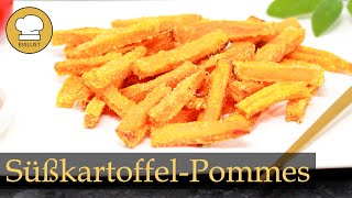 SÜSSKARTOFFELPOMMES aus der Cosori Heißluftfritteuse [upl. by Emanuel873]