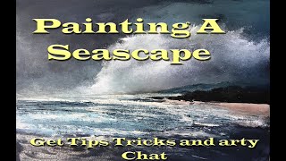 ARTISTS LEARN TO PAINT A SEASCAPE GET ART TIPS AND TRICKS seascapepainting  art lesson [upl. by Celestine]