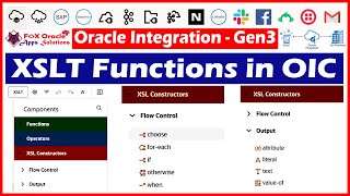 30 XSLT functions in oracle integration  XSLT function in OIC  XSLT constructors  OIC tutorials [upl. by Annaj]