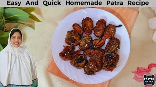 Patra Recipe  Patarveliya Recipe  Bohra Gujarati Recipe [upl. by Ri]