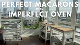 Tips for PERFECT MACARONS in a very IMPERFECT OVEN  Advice for navigating a terrible oven [upl. by Anirad]