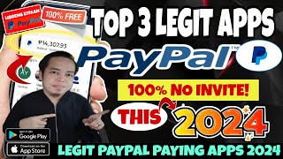 New Top 3 Legit Paypal Paying Apps 2024  Earn 3 Paypal Money Daily  Legit Paypal Paying Apps [upl. by Gipps]