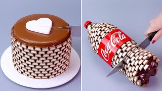 Oddly Satisfying Chocolate Cake Decorating Recipes  So Tasty Cake  Homemade Cake Tutorials [upl. by Eicats]