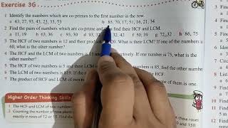 Ex 3GQ12  CBSE class 6 maths  Oxford book  chapter 3 HCF AND LCM  properties of HCF AND LCM [upl. by Nicolis]