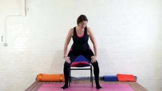 Chair Pregnancy Yoga for Third Trimester [upl. by Eeluj]