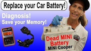 How To Replace a Car Battery  MINI 2012 EASY With Test [upl. by Singer]