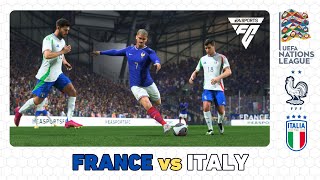 FRANCE vs ITALY  UEFA Nations League 202425 [upl. by Ettezus]