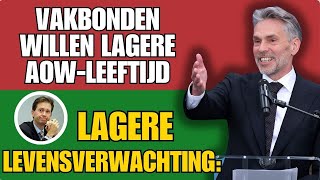 Lagere Levensverwachting Vakbonden Willen Lagere AOWLeeftijd [upl. by Notaes]