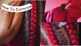 Requested How To Cornrow StepByStep Instructions [upl. by Yanahc]