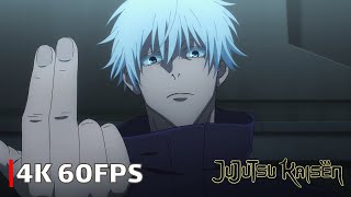 Gojo vs Jogo and Hanami  Full Fight  Jujutsu Kaisen Season 2 Episode 9  4K 60FPS  Eng Sub [upl. by Ainitsirhc]