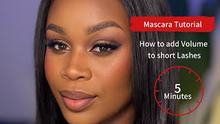 Instantly add Length and Volume to short Lashes  Mascara Tutorial [upl. by Yur]