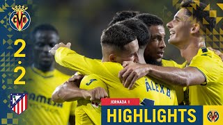 HIGHLIGHTS  Villarreal 22 Atlético  LALIGA [upl. by Gad]