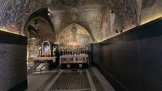 Greek Orthodox sites at the Church of the Holy Sepulchre Jerusalem including nontouristy sites [upl. by Naginarb]