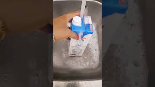 the way I washed the milk trending viralvideo asmrsounds satisfying shortvideo [upl. by Avik397]