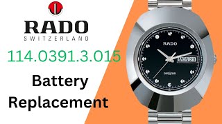 How to replace the battery Rado DiaStar 11403913015 watch [upl. by Naira779]