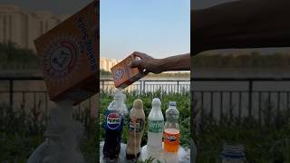 Coca Cola Fanta Sprite und Baking soda Experiment shorts [upl. by Aicinoid504]