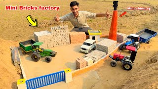 Making mini Bricks 🧱 factory for Rc construction  Rc tractor and cars Aakash946 [upl. by Novehc]