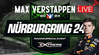 Max Verstappen iRacing 24hr Nurburgring  LIVE Onboard [upl. by Ayaros]