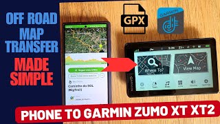 Garmin Zumo XT XT2  How to export off road maps from phone to GPS  Garmin Made simple [upl. by Cleodel194]