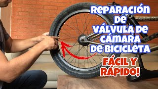 Reparación de válvula de bicicleta  como ajustar válvula de cámara de bicicleta bmx  bmx [upl. by Faydra999]