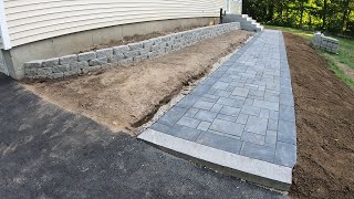 Paver Walkway amp Planter Retaining Wall Installation [upl. by Desmond]