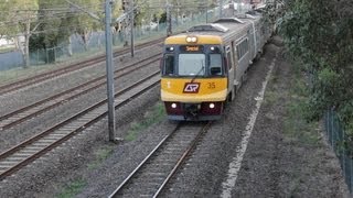 Queensland Rail EMUs Graceville [upl. by Floridia853]