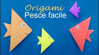 Origami Pesce facile come fare un pesciolino di carta [upl. by Anawd]