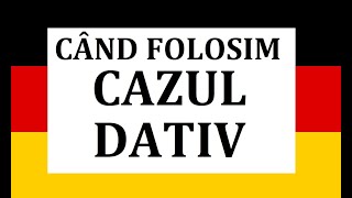 Invata Germana  Cand si cum se foloseste corect CAZUL DATIV [upl. by Aligna]