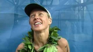 Ironman Hawaii 2008 Interview  Sandra Wallenhorst 3 IM Hawaii 08 [upl. by Kenway356]