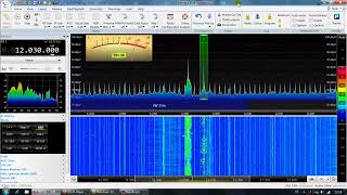 Radio Delta NL auf Kurzwelle AM 12030 khz ► SDR console SDRPlay 📻 RSPdx SDRangel 🌞 Langdrahtantenne [upl. by Ailasor]