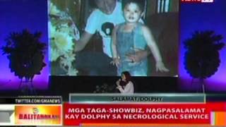 BT Mga tagashowbiz nagpasalamat kay Dolphy sa necrological service [upl. by Comptom]