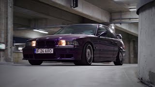 BMW E36 Night Shoot A cinematic Parking Lot video 4K [upl. by Fenella]